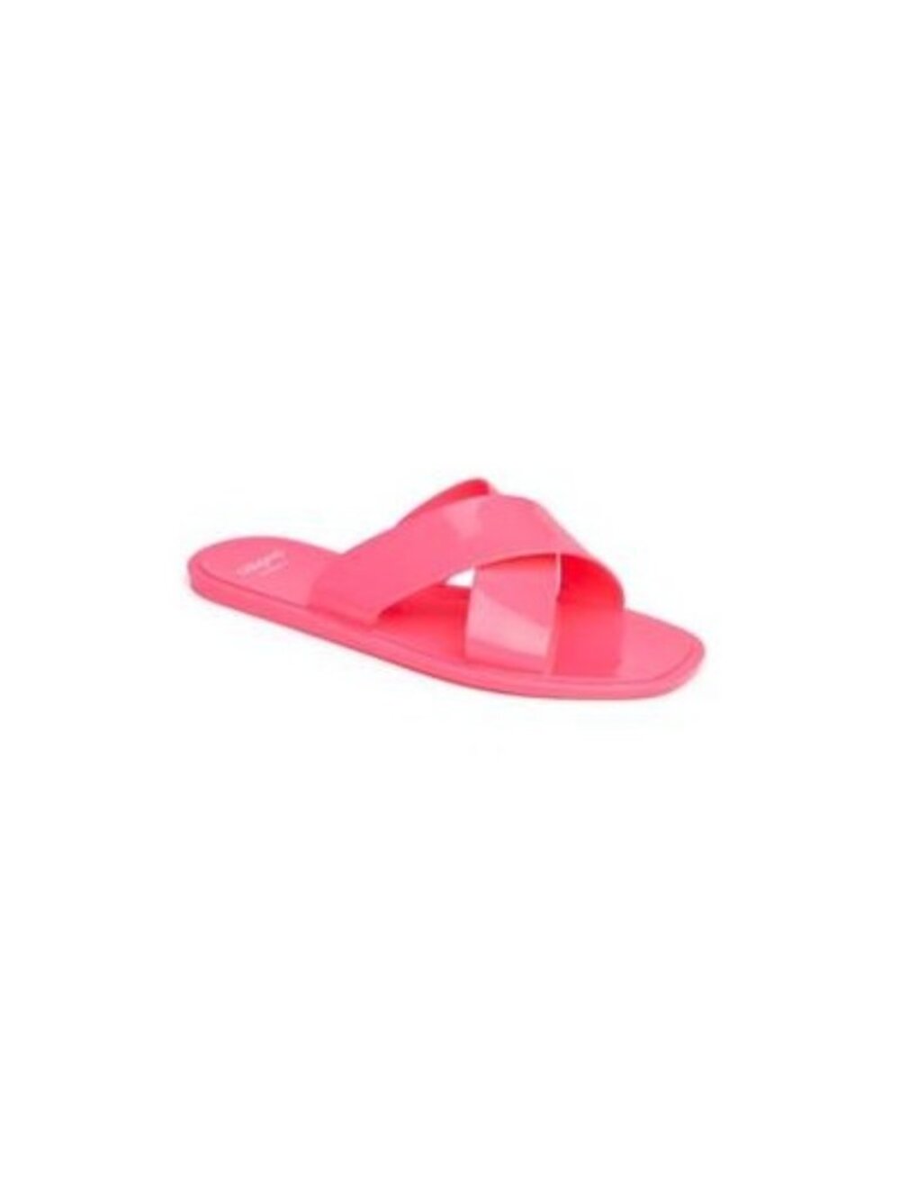 Cabana by Crown & Ivy    Women's Tahiti Jelly Crossband Slide Sandals, Pink, 9M